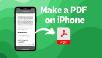 How to make a pdf on iphone