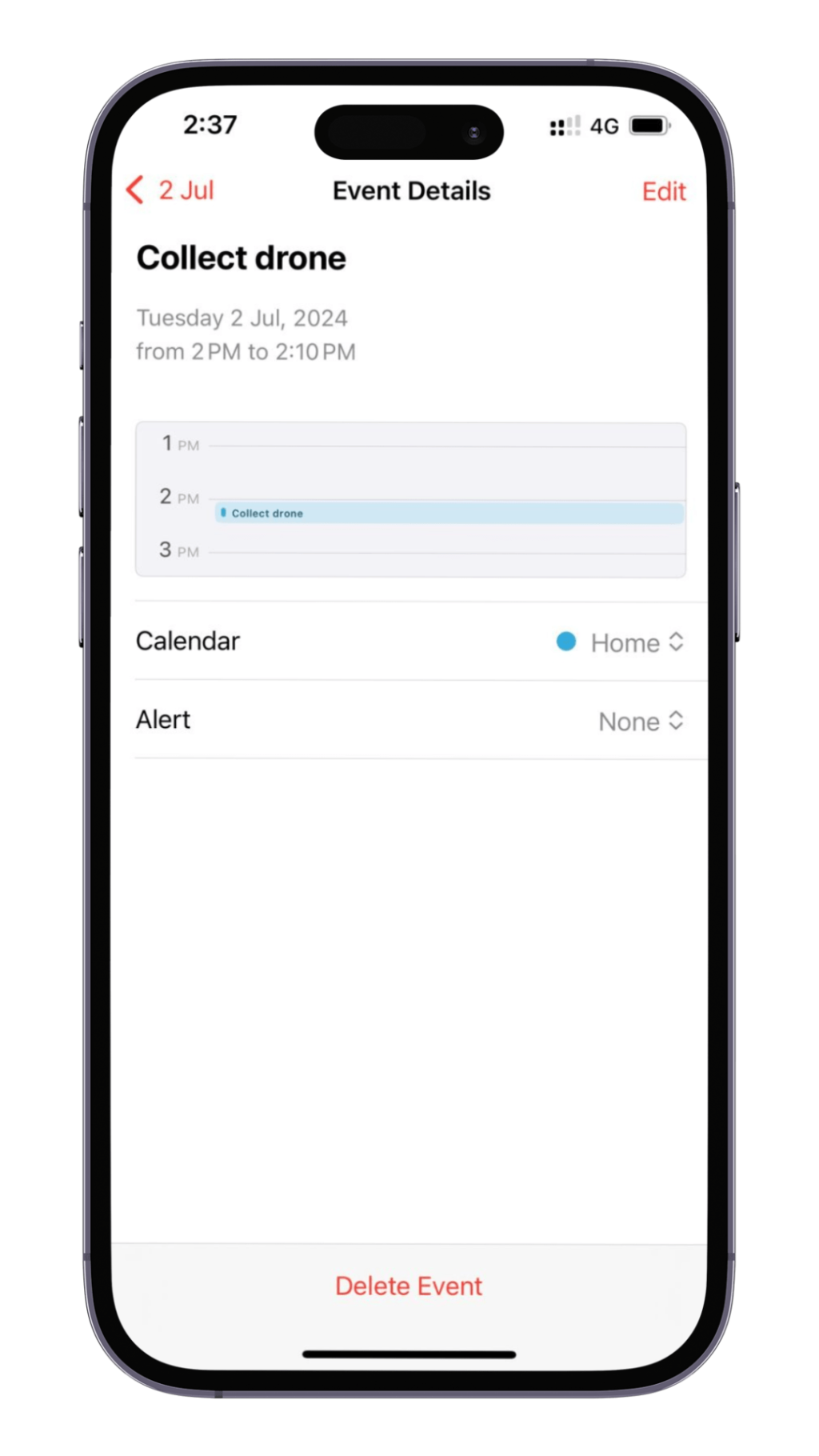 How to see your reminders in the calendar app