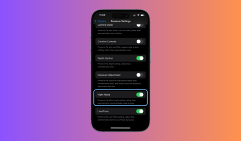 How to turn on night mode on an iphone