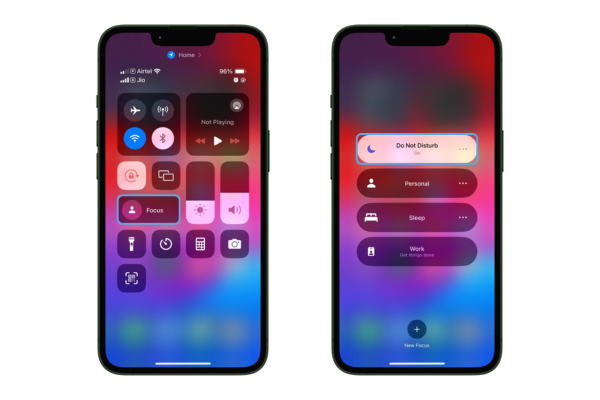 Enable do not disturb on your iphone through the control center 